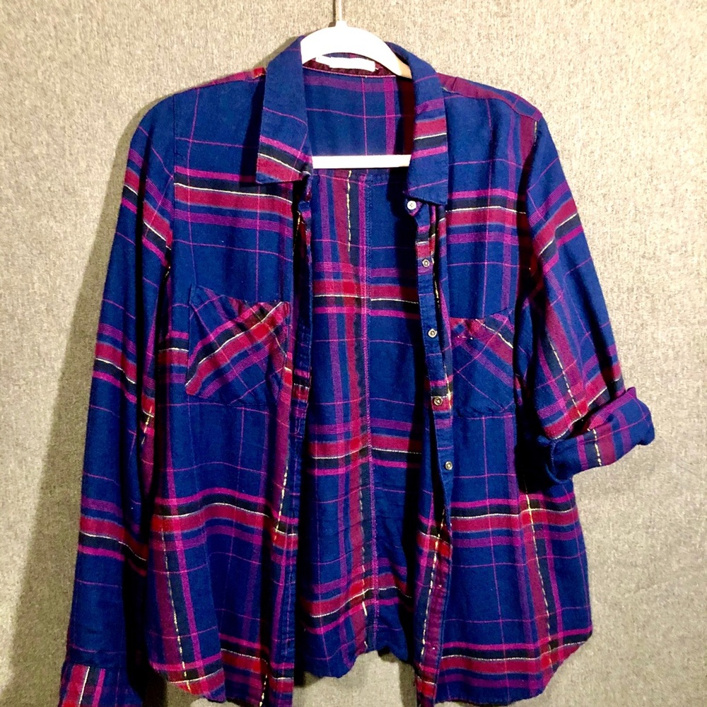 Plaid button up